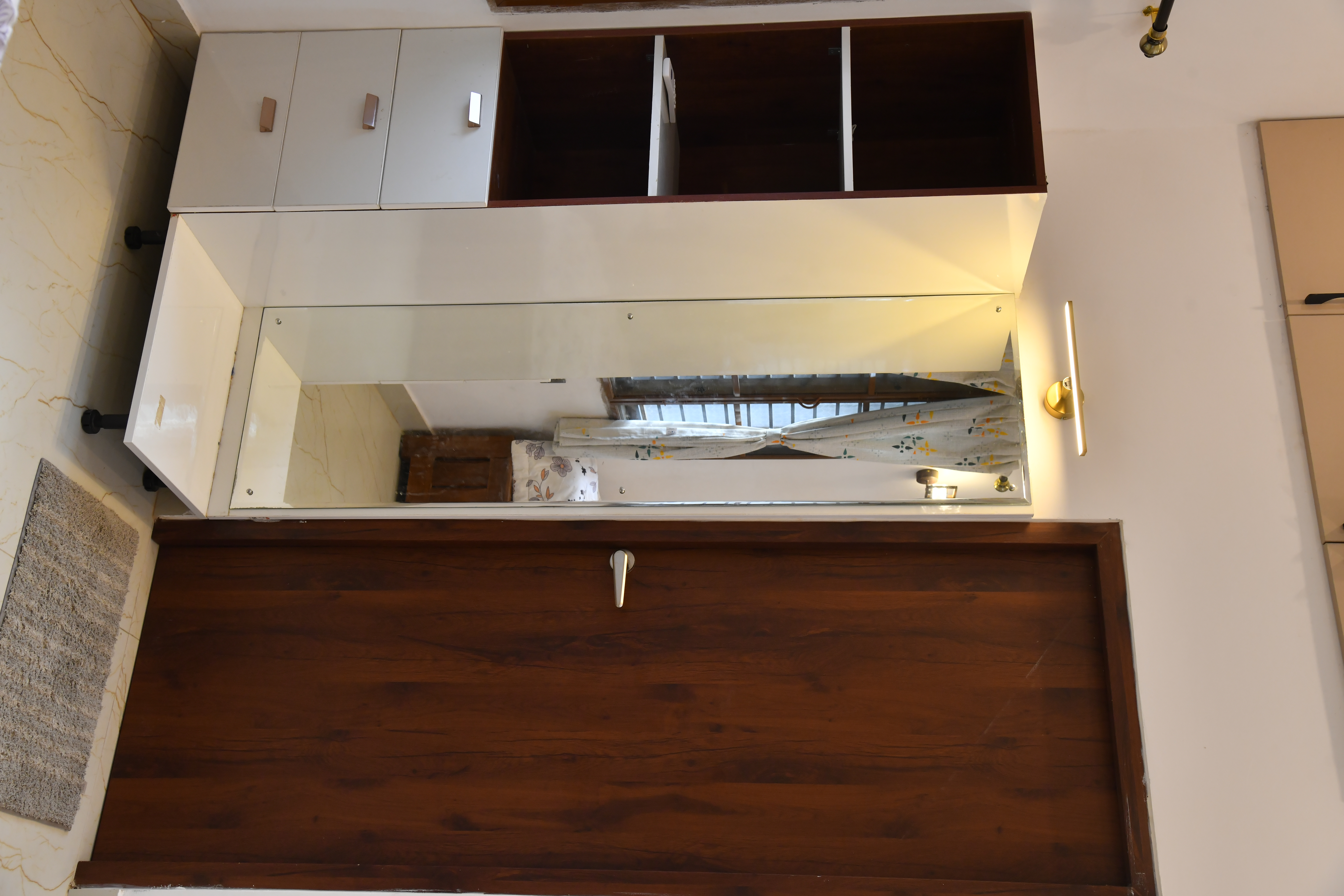 Dining space with table setup
